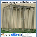 Heavy duty 5&#39;x9&#39;x6 &#39;pitch 3 &quot;gaiolas para animais de estimação barra redonda soldada animal canis run fora portátil cão playpens